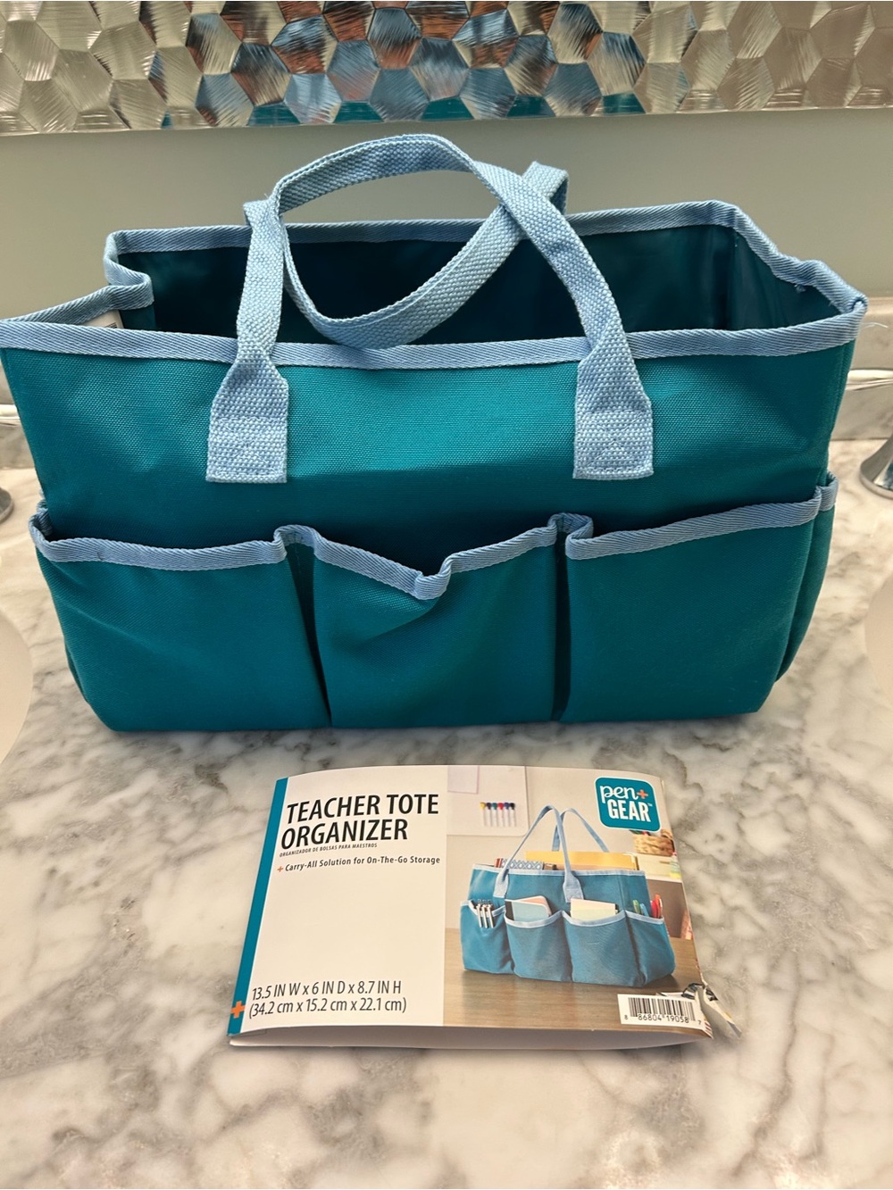 Pen + heat teacher tote organizer bag nwot
